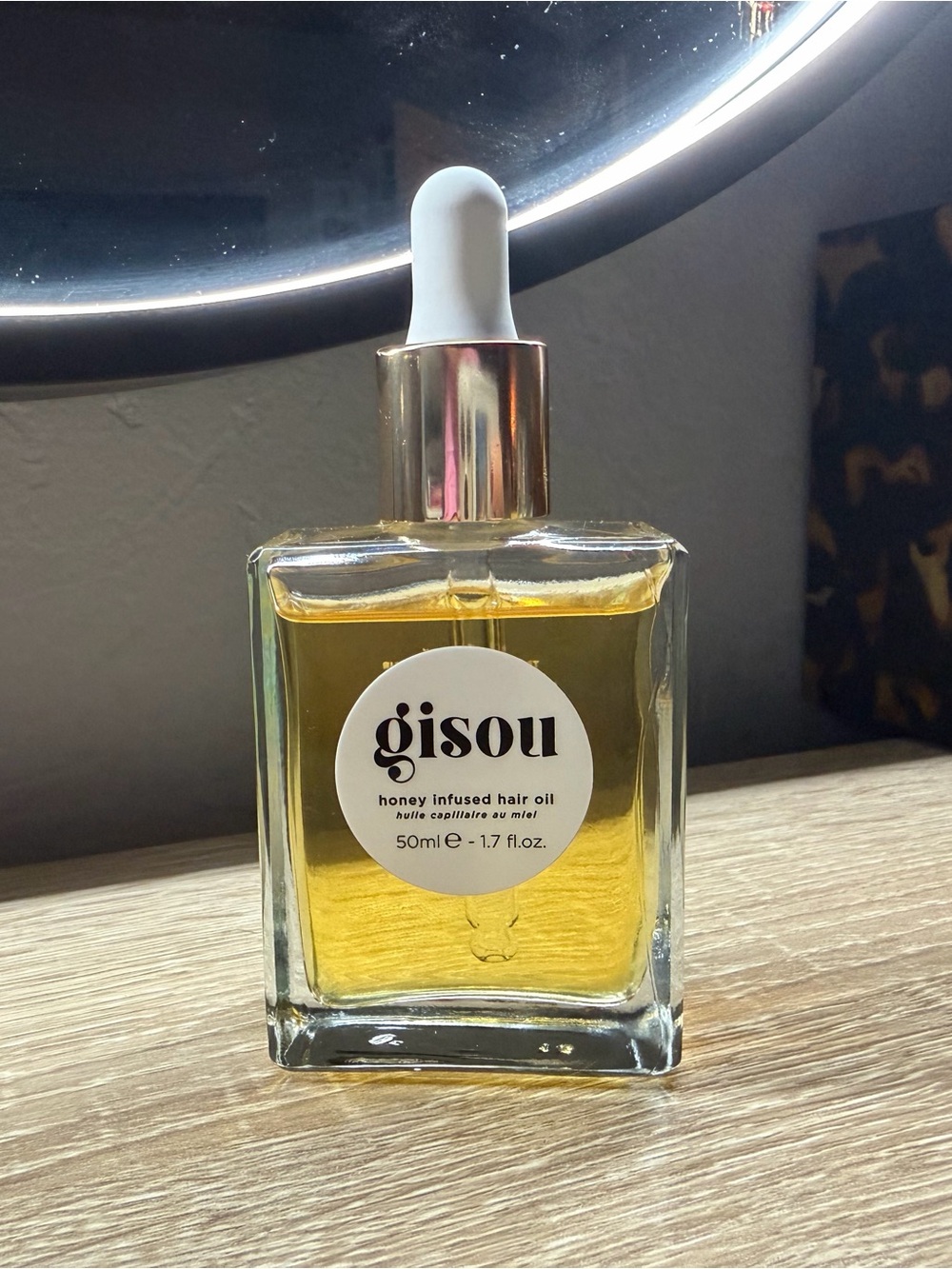 Gisou Honey Infused Hair Oil — Golden Yellow Nourishing Serum